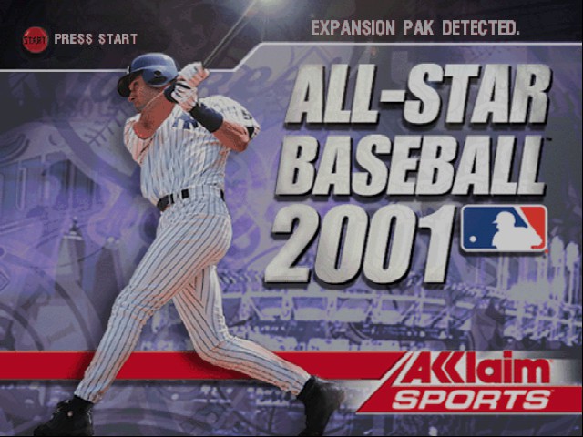 All-Star Baseball 2001 Title Screen